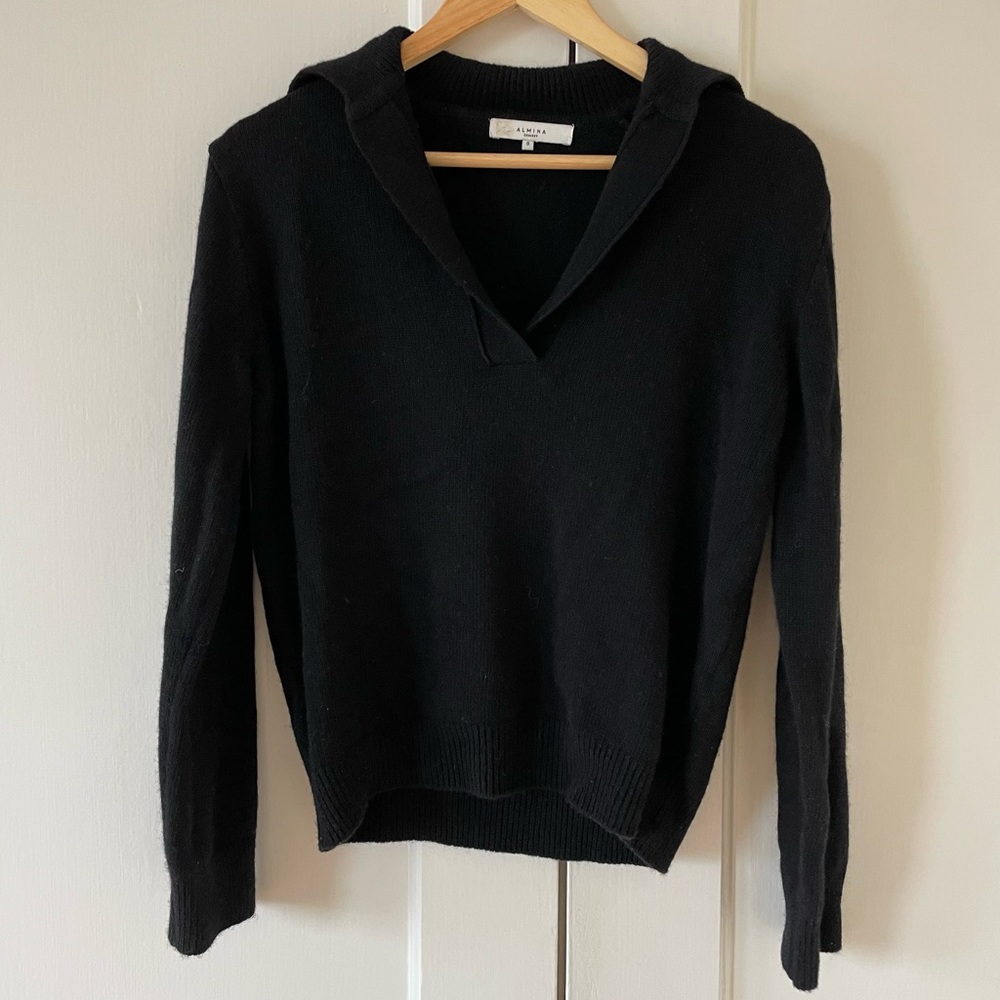 Almina Concept Wool Polo Sweater